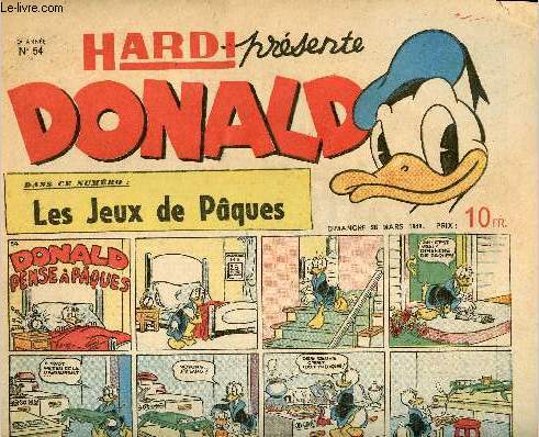 Donald (Hardi prsente) - n 54 - 28 mars 1948 - Donald pense  Pques