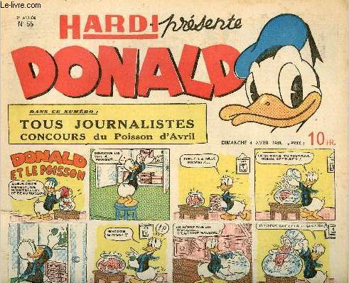 Donald (Hardi prsente) - n 55 - 4 avril 1948 - Donald et le poisson