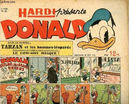 Donald (Hardi prsente) - n 61 - 16 mai 1948 - Donald emploie les grands moyens