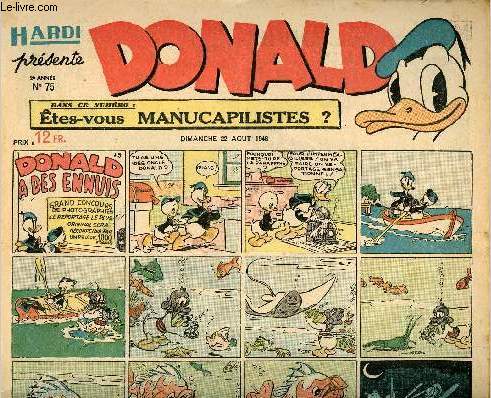 Donald (Hardi prsente) - n 75 - 22 aot 1948 - Donald a des ennuis