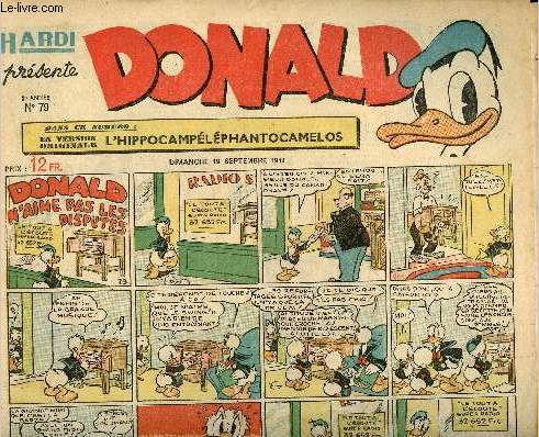 Donald (Hardi prsente) - n 79 - 19 septembre 1948 - Donald n'aime pas les disputes