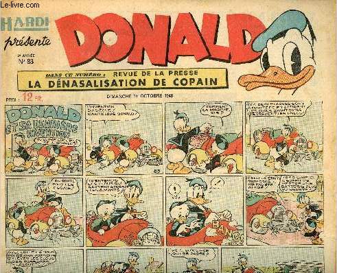 Donald (Hardi prsente) - n 83 - 17 octobre 1948 - Donald et sa dernire invention