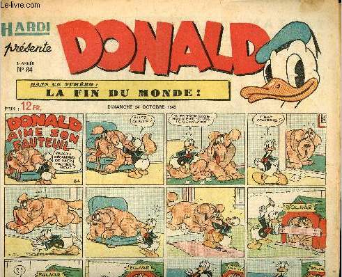 Donald (Hardi prsente) - n 84 - 24 octobre 1948 - Donald aime son fauteuil