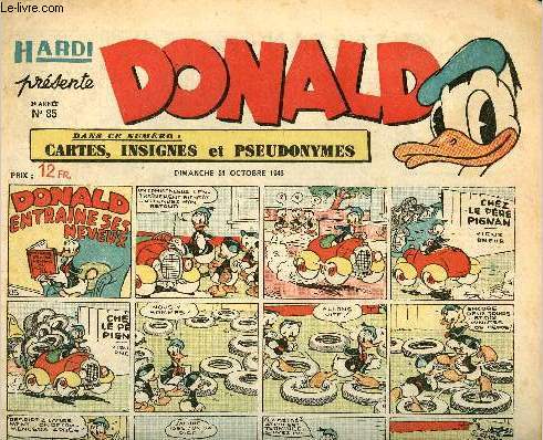 Donald (Hardi prsente) - n 85 - 31 octobre 1948 - Donald entrane ses neveux