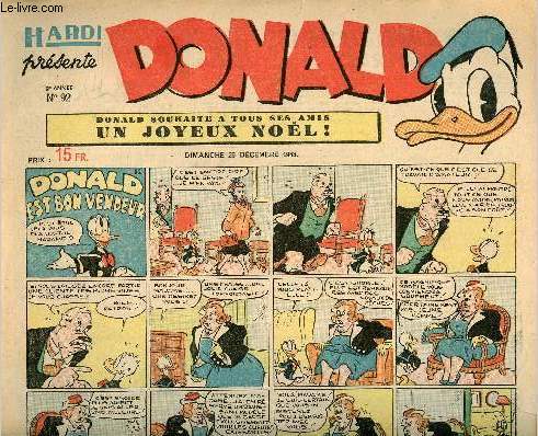 Donald (Hardi prsente) - n 92 - 26 dcembre 1948 - Donald est bon vendeur