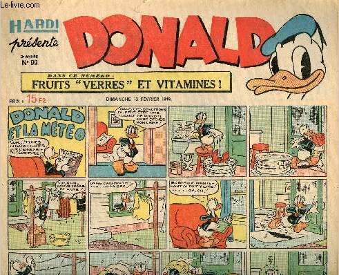 Donald (Hardi prsente) - n 99 - 13 fvrier 1949 - Donald et la mto
