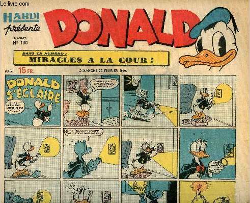 Donald (Hardi prsente) - n 100 - 20 fvrier 1949 - Donald s'claire