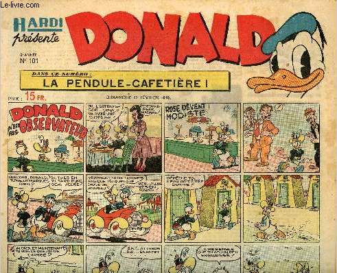 Donald (Hardi prsente) - n 101 - 27 fvrier 1949 - Donald n'est pas observateur