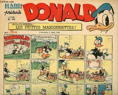 Donald (Hardi prsente) - n 106 - 3 avril 1949 - Donald trouve son matre