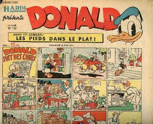 Donald (Hardi prsente) - n 113 - 22 mai 1949 - Donald suit des cours