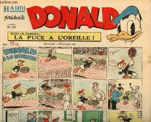 Donald (Hardi prsente) - n 128 - 4 septembre 1949 - Donald a le sourire