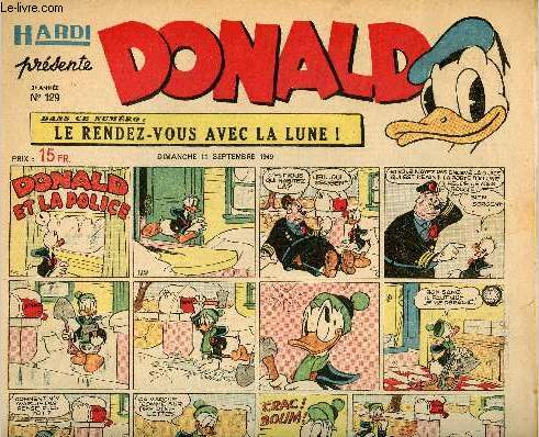 Donald (Hardi prsente) - n 129 - 11 septembre 1949 - Donald et la police