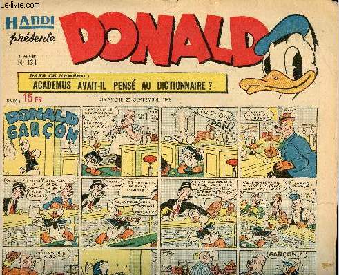 Donald (Hardi prsente) - n 131 - 25 septembre 1949 - Donald garon