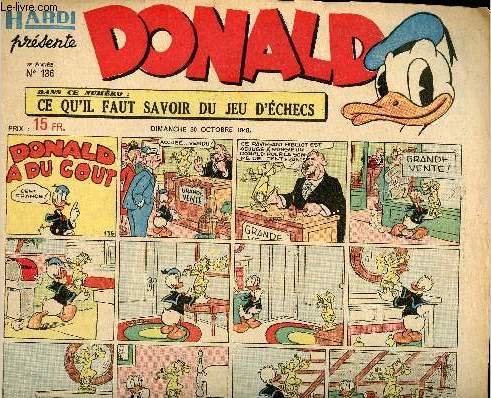 Donald (Hardi prsente) - n 136 - 30 octobre 1949 - Donald a du got