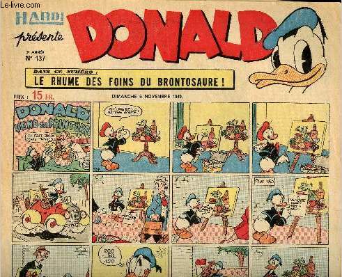Donald (Hardi prsente) - n 137 - 6 novembre 1949 - Donald vend sa peinture