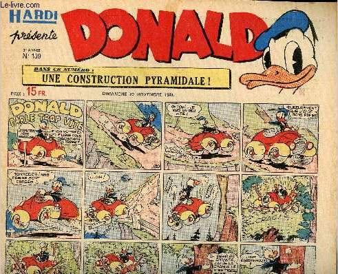 Donald (Hardi prsente) - n 139 - 20 novembre 1949 - Donald parle trop vite