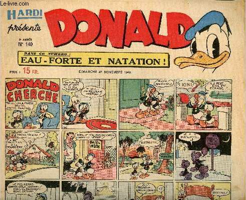 Donald (Hardi prsente) - n 140 - 27 novembre 1949 - Donald cherche