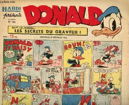 Donald (Hardi prsente) - n 143 - 18 dcembre 1949 - Donald et Daisy