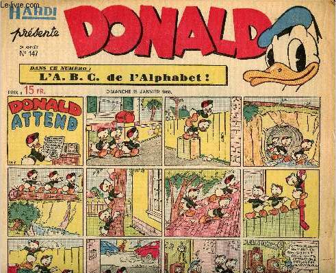 Donald (Hardi prsente) - n 147 - 15 janvier 1950 - Donald attend