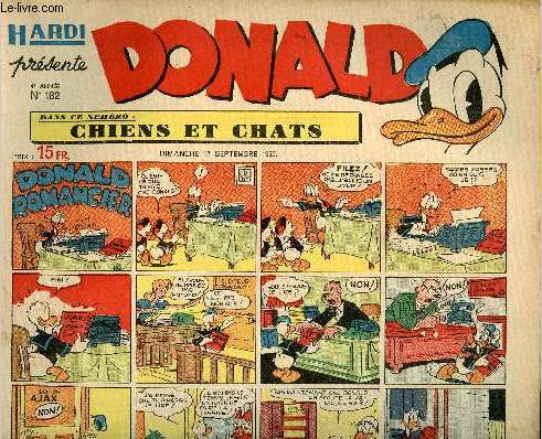 Donald (Hardi prsente) - n 182 - 17 septembre 1950 - Donald romancier