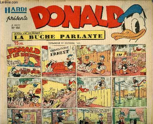 Donald (Hardi prsente) - n 184 - 1er octobre 1950 - donald et les saucisses