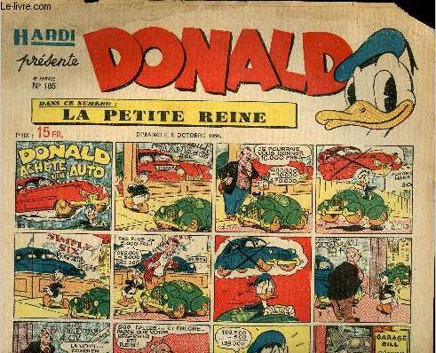 Donald (Hardi prsente) - n 185 - 8 octobre 1950 - donald achte une auto