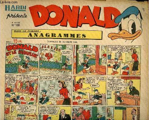 Donald (Hardi prsente) - n 188 - 29 octobre 1950 - Donald et le parapluie