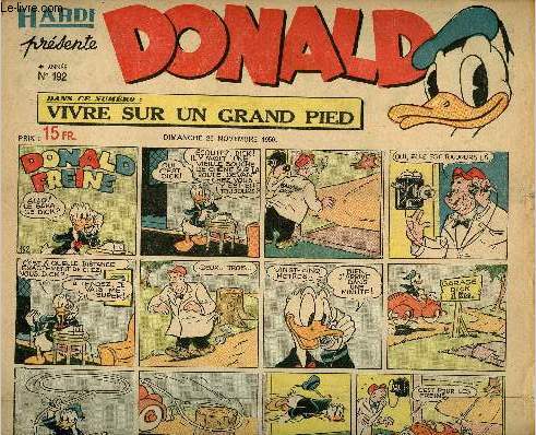 Donald (Hardi prsente) - n 192 - 26 novembre 1950 - Donald Freine