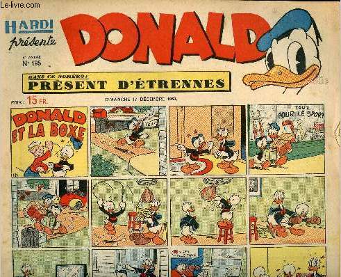 Donald (Hardi prsente) - n 195 - 17 dcembre 1950 - Donald et la boxe