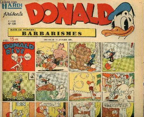 Donald (Hardi prsente) - n 199 - 14 janvier 1951 - Donald rve