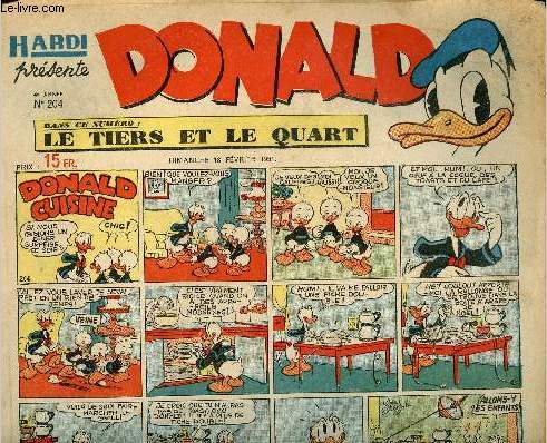 Donald (Hardi prsente) - n 204 - 18 fvrier 1951 - Donald cuisine
