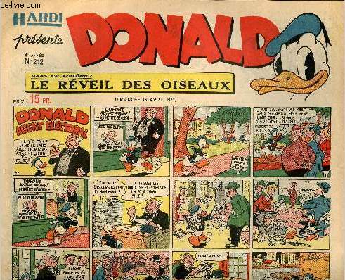 Donald (Hardi prsente) - n 212 - 15 avril 1951 - Donald agent lectoral