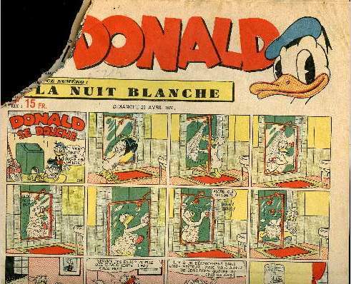 Donald (Hardi prsente) - n 214 - 29 avril 1951 - Donald se douche