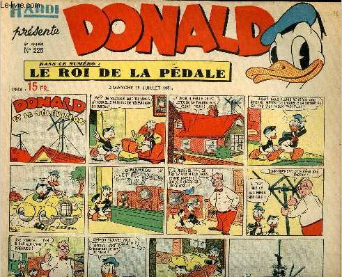 Donald (Hardi prsente) - n 225 - 15 juillet 1951 - Donald et la tlvision