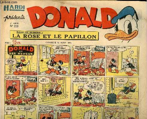 Donald (Hardi prsente) - n 229 - 12 aot 1951 - Donald et ses neveux