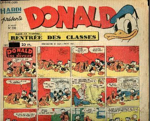 Donald (Hardi prsente) - n 236 - 30 septembre 1951 - Donald et ses neveux