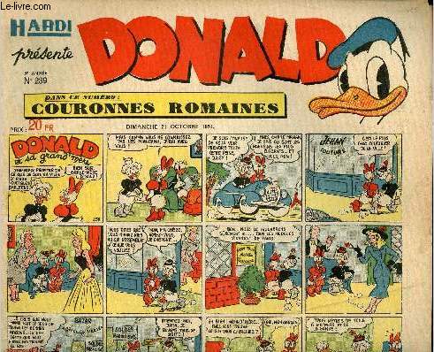 Donald (Hardi prsente) - n 239 - 21 octobre 1951 - Donald et sa grand'mre