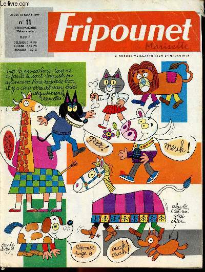 Fripounet et Marisette - anne 1969 - n 11 - 13 mars 1969 - Chrochemaille par Erik - Sur les sommets du Caucase - ...