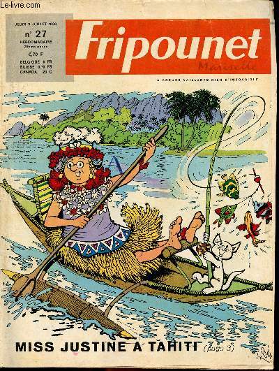 Fripounet et Marisette - anne 1969 - n 27 - 3 juillet 1969 - Le pre Gondot par Jean-Marie Pelaprat - ...