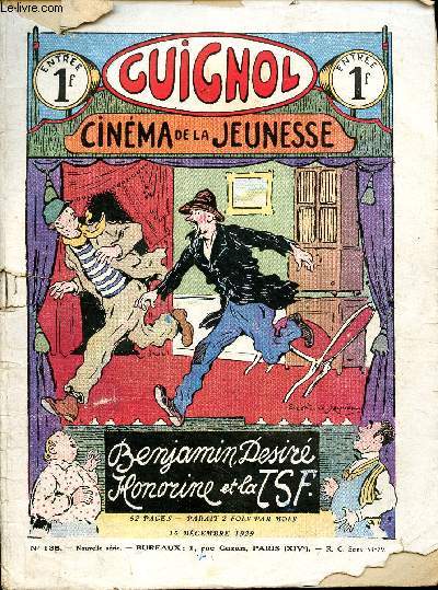Guignol - nouvelle srie - n 135 - 15 dcembre 1929 - Une porte claqua par Jean Blanc - Le cousin Polyphme par Hellle - la terre des fes par lon Lambry - La vipres  tte noire par Gal de Saillans - la cassette mystrieuse par Norbert Sevestre - Le