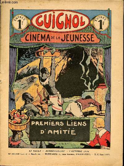 Guignol - nouvelle srie - n 40 - 418e livraison - 4 octobre 1936 - la grande barrire de Corail par Norbert Sevestre et le Rallic - Echec et Mat par Bonnardot - Expriences de planneurs par Marcel Jeanjean - Squestr par Paul Angell - Vocation de Marin