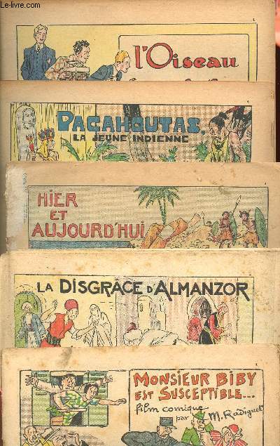 Guignol - Lot de 5 numros - n164 + 172 + 185  187 - Au secours par J. de Fervacques - Coeur Intrpide par Liverani - Une dramatique poursuite par Fiel - Le chatelain de Tournoel par Lon Lambry - ...