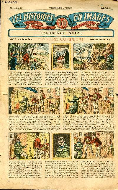 Histoires en images - n 3 - 24 mars 1921 - L'auberge noire