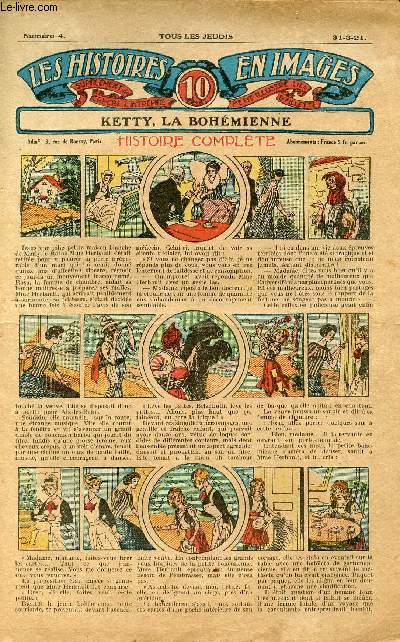 Histoires en images - n 4 - 31 mars 1921 - Ketty, la bohmienne