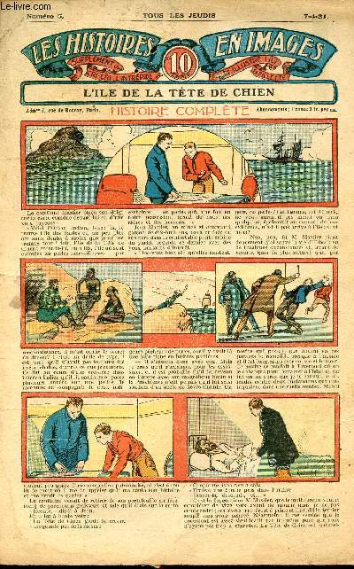 Histoires en images - n 5 - 7 avril 1921 - L'le de la tte de chien