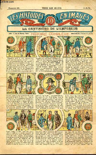 Histoires en images - n 23 - 11 aot 1921 - La cantinire de l'Empereur