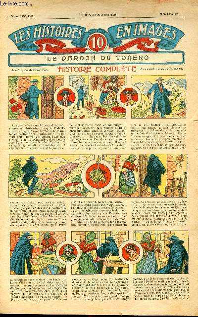 Histoires en images - n 33 - 20 octobre 1921 - Le pardon du torero