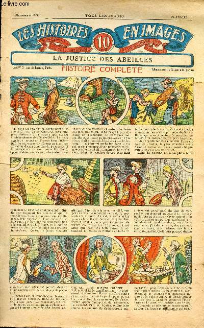Histoires en images - n 40 - 8 dcembre 1921 - La justice des abeilles par Eck-Bouillier