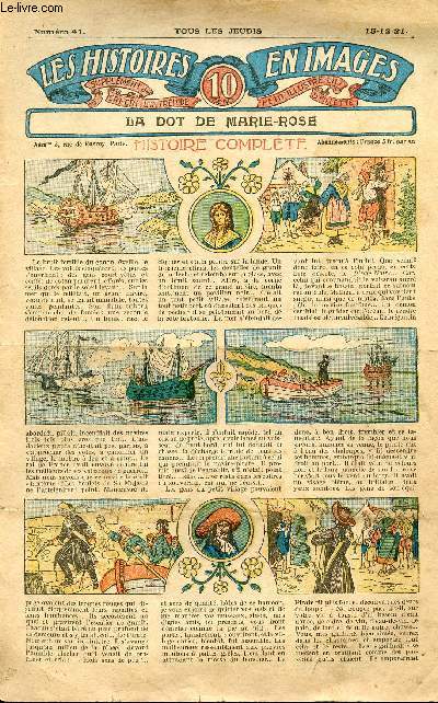 Histoires en images - n 41 - 15 dcembre 1921 - La dot de Marie-Rose