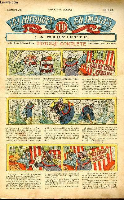 Histoires en images - n 58 - 13 avril 1922 - La mauviette par J. De Nauseroy